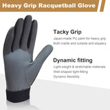 Intra-FIT Advanced Racquetball Gloves - Superior Tacky Grip, Quick-Dry Fabric, Adjustable Fit | Japan-Made PU Palm