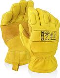 Intra-FIT ARC FLASH Safety Gloves,Cut-Resistant Goat Skin with Kevlar Stitching & Para-Aramid Liner for Work,Handling,Driving