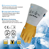 '-321℉/-196℃ Freezer/Cryogenic Gloves,Dry Ice Leather Gloves for Cold Storage