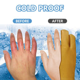 '-321℉/-196℃ Freezer/Cryogenic Gloves,Dry Ice Leather Gloves for Cold Storage