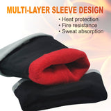 932℉/500°C Heat Resistant gloves, Intra-FIT Cowhide Foundry Gloves for Fireplace,Welding,BBQ,Grill,Furnace,Fire Pit,Blacksmith