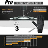 Intra-FIT Needle Puncture & Thorn Proof Gloves,Level 3 Needlestick Resistant Work gloves for Garden & Animal Handling