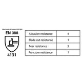 Intra-FIT Medium Duty Extrication Recue Gloves, EN388 4131XP Certified